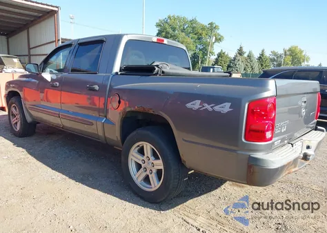 2007 Dodge Dakota Slt from USA, damaged, VIN 1D7HW48K17S141534
